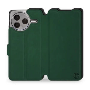 Etui Soft Touch do Xiaomi POCO F7 Pro 5G - wzór Miejska zieleń z czernią