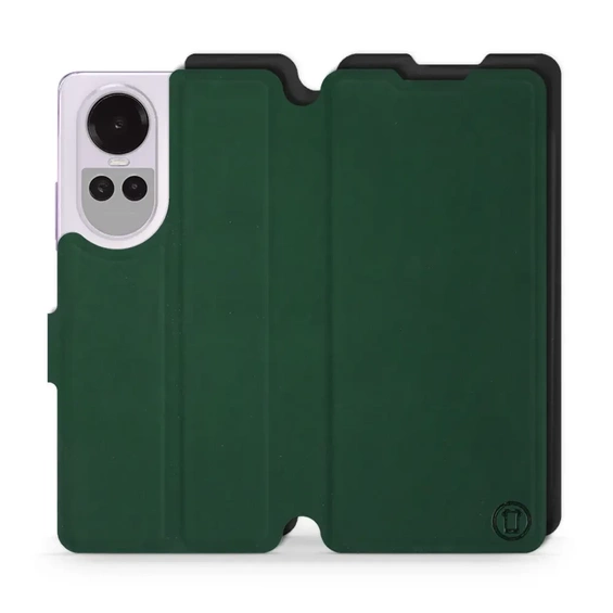 Etui Soft Touch do OPPO Reno 10 Pro 5G - wzór Miejska zieleń z czernią