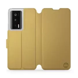 Etui do Xiaomi POCO F5 Pro - wzór Gold&Orange