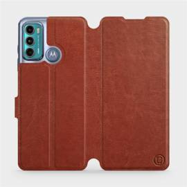 Etui do Motorola Moto G60 - wzór Brown&Gray