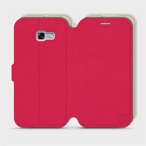 Etui Soft Touch do Samsung Galaxy A5 2017 - wzór Żywa czerwień z platyną