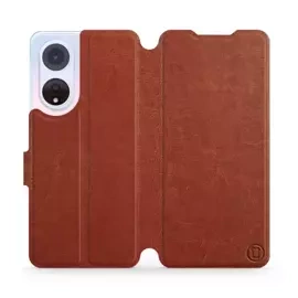 Etui do OPPO A98 5G - wzór Brown&Orange