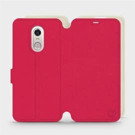 Etui Soft Touch do Xiaomi Redmi 5 Plus - wzór Żywa czerwień z platyną