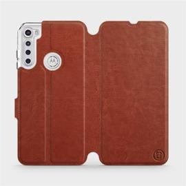 Etui do Motorola One Fusion Plus - wzór Brown&Gray