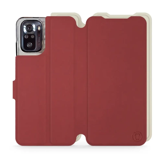 Etui Soft Touch do Xiaomi POCO M5s - wzór Zachodząca czerwień z platyną
