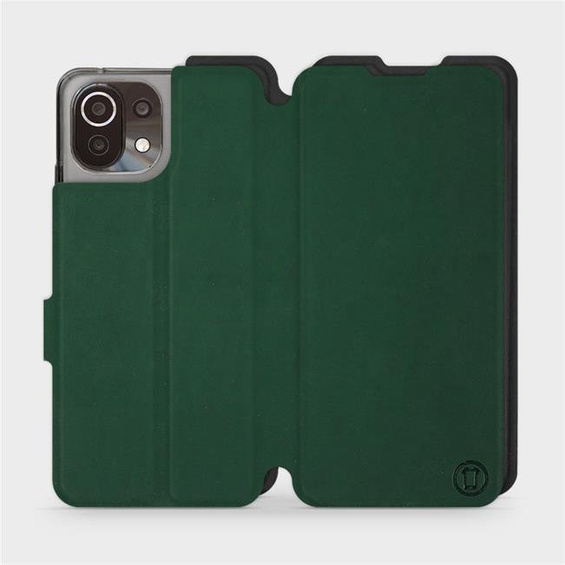 Etui Soft Touch do Xiaomi Mi 11 Lite - wzór Miejska zieleń z czernią