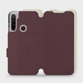 Etui Soft Touch do Xiaomi Redmi Note 8 2021 - wzór Matowy burgund z platyną