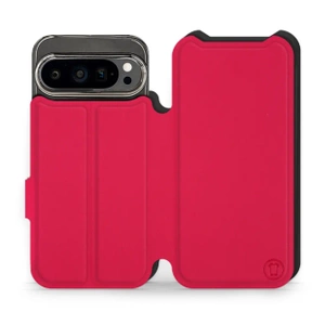 Etui Soft Touch do Google Pixel 9 Pro - wzór Żywa czerwień z czernią