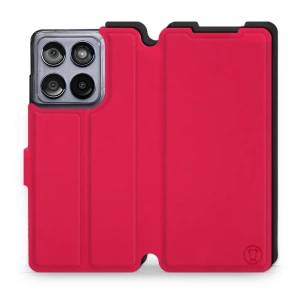 Etui Soft Touch do Motorola Edge 60 Fusion - wzór Żywa czerwień z czernią