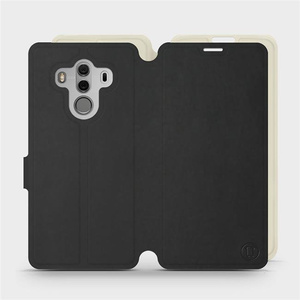 Etui Soft Touch do Huawei Mate 10 Pro - wzór Satynowa czerń z platyną