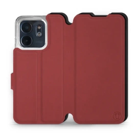 Etui Soft Touch do Infinix Smart 9 - wzór Zachodząca czerwień z czernią