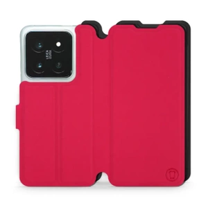 Etui Soft Touch do Xiaomi 14 Pro - wzór Żywa czerwień z czernią