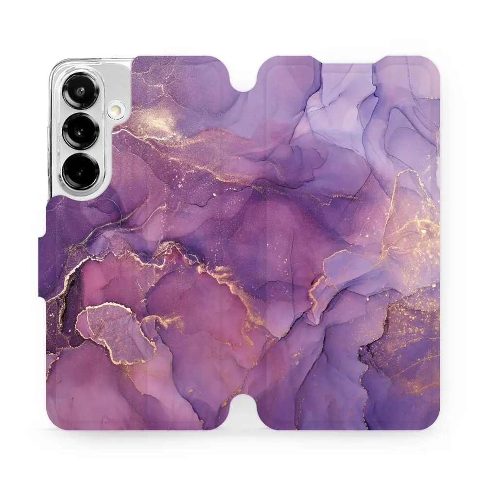 Mobiwear Book, ochrona ekranu, magnetyczne zapięcie, silikonowa wkładka, bezpieczeństwo, fioletowy