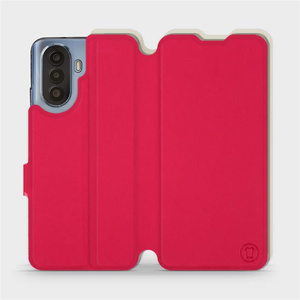 Etui Soft Touch do Huawei Nova Y70 - wzór Żywa czerwień z platyną