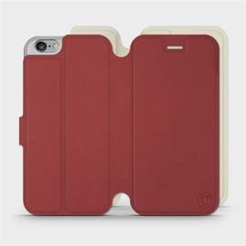 Etui Soft Touch do Apple iPhone 6 - wzór Zachodząca czerwień z platyną