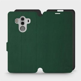 Etui Soft Touch do Huawei Mate 10 Pro - wzór Miejska zieleń z czernią