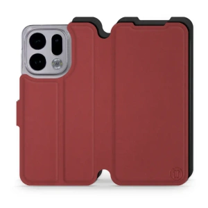 Etui Soft Touch do OPPO Find X9 - wzór Zachodząca czerwień z czernią