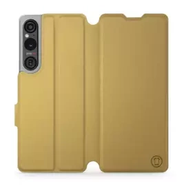 Etui do Sony Xperia 1 V - wzór Gold&Orange