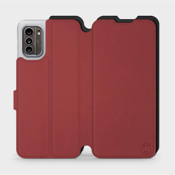 Etui Soft Touch do Nokia G60 5G - wzór Zachodząca czerwień z czernią