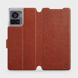 Etui do Motorola Edge 30 Ultra - wzór Brown&Gray