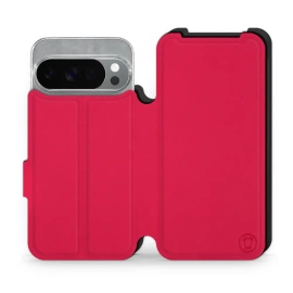 Etui Soft Touch do Google Pixel 10 Pro - wzór Żywa czerwień z czernią