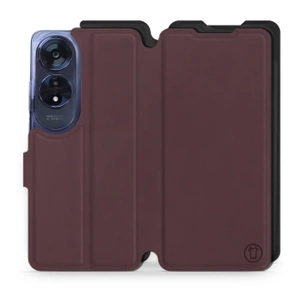 Etui Soft Touch do OPPO A60 - wzór Matowy burgund z czernią