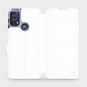 Etui do Motorola Moto E40 - wzór White&Gray