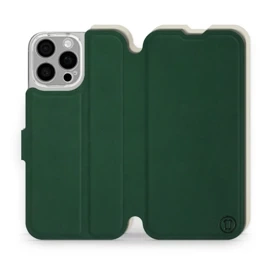 Etui Soft Touch do Apple iPhone 16 Pro Max - wzór Miejska zieleń z platyną