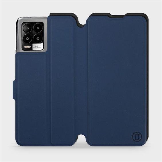 Etui Soft Touch do Realme 8 - wzór Głęboki granat z czernią