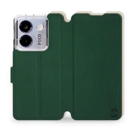 Etui Soft Touch do Xiaomi POCO M7 Pro 5G - wzór Miejska zieleń z platyną