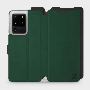 Etui Soft Touch do Samsung Galaxy S20 Ultra - wzór Miejska zieleń z czernią