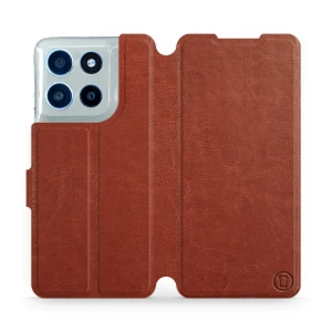 Etui do Motorola Moto G56 5G - wzór Brown&Orange