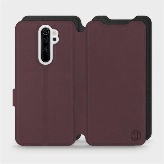 Etui Soft Touch do Xiaomi Redmi Note 8 Pro - wzór Matowy burgund z czernią