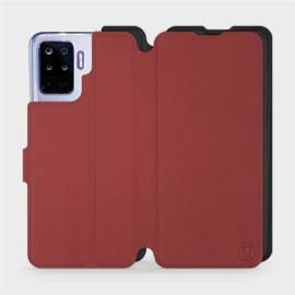 Etui Soft Touch do OPPO Reno 5 Lite - wzór Zachodząca czerwień z czernią