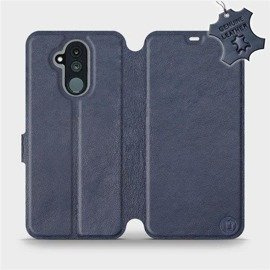 Etui ze skóry naturalnej do Huawei Mate 20 Lite - wzór Blue Leather