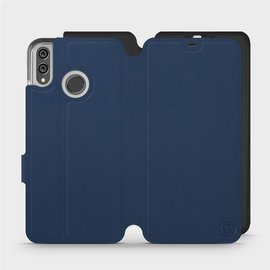 Etui Soft Touch do Huawei Honor 8X - wzór Głęboki granat z czernią