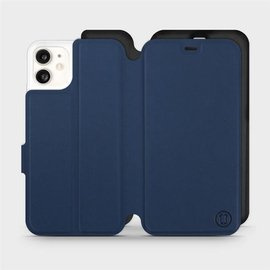 Etui Soft Touch do Apple iPhone 11 - wzór Głęboki granat z czernią