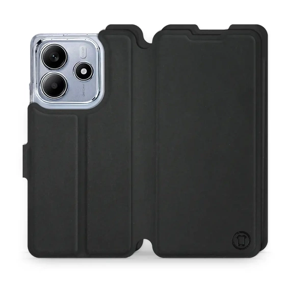 Etui Soft Touch do Xiaomi Redmi Note 14 5G - wzór Satynowa czerń
