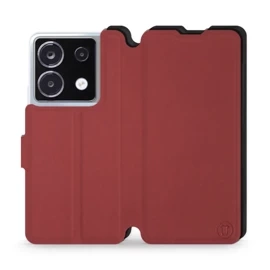 Etui Soft Touch do Xiaomi POCO X6 - wzór Zachodząca czerwień z czernią