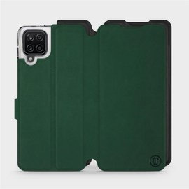 Etui Soft Touch do Samsung Galaxy M12 - wzór Miejska zieleń z czernią