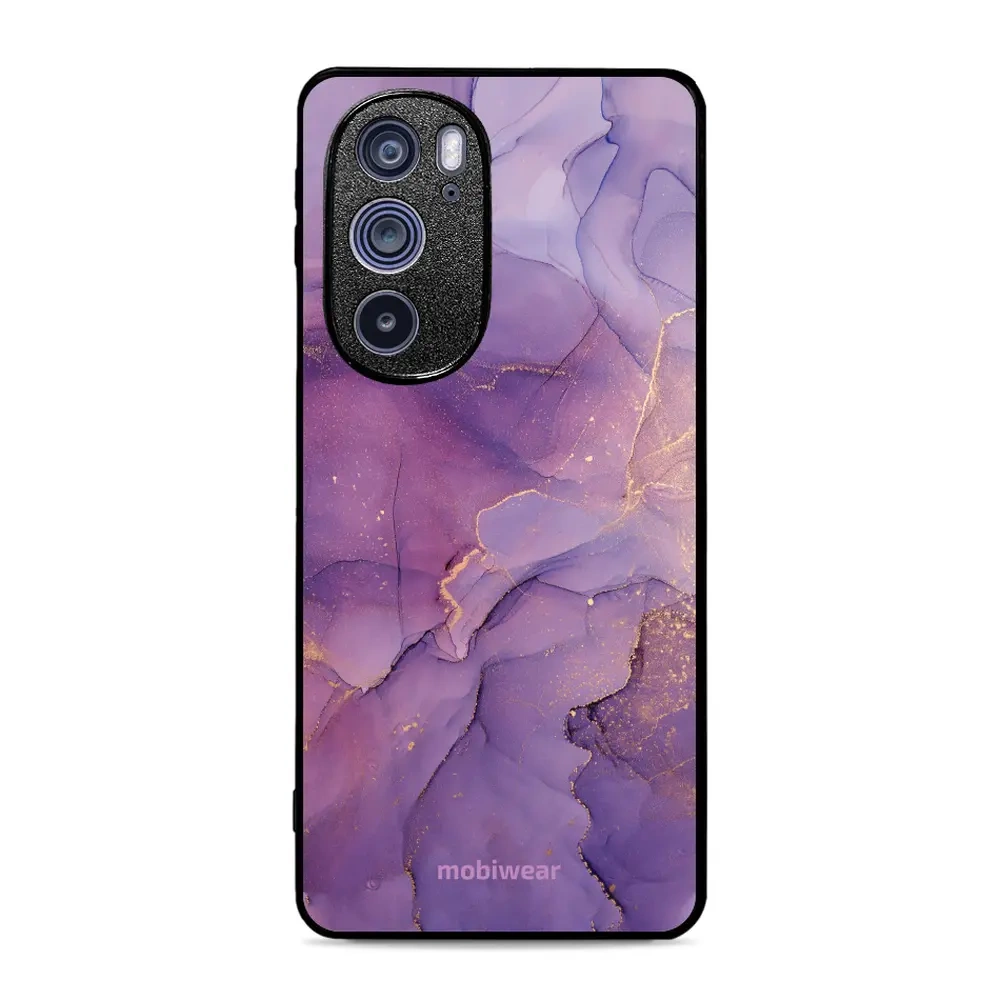 Mobiwear Glossy Case, Handyhülle, Geräteschutz, stilvolle Grafik, sicheres Gehäuse, Violett