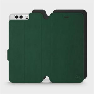 Etui Soft Touch do Huawei P10 - wzór Miejska zieleń z czernią