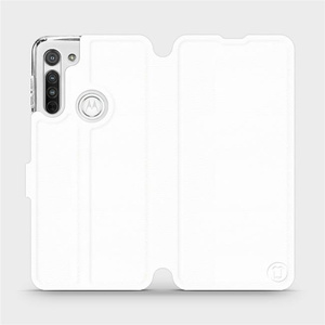 Etui do Motorola Moto G8 - wzór White&Orange