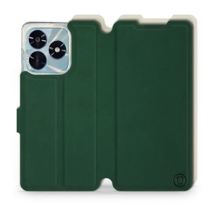 Etui Soft Touch do Huawei Honor X5c Plus - wzór Miejska zieleń z platyną