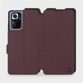 Etui Soft Touch do Xiaomi Redmi Note 10 Pro - wzór Matowy burgund z czernią