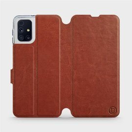 Etui do Samsung Galaxy M31s - wzór Brown&Orange