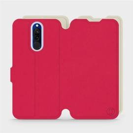 Etui Soft Touch do Xiaomi Redmi 8 - wzór Żywa czerwień z platyną