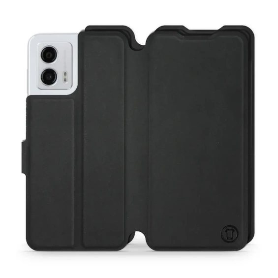 Etui Soft Touch do Motorola Moto G53 5G - wzór Satynowa czerń