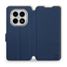 Etui Soft Touch do Xiaomi Redmi Note 15 5G - wzór Głęboki granat z platyną