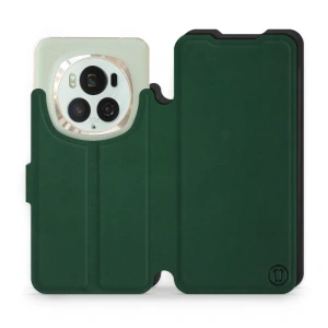 Etui Soft Touch do Huawei Honor Magic6 Pro - wzór Miejska zieleń z czernią